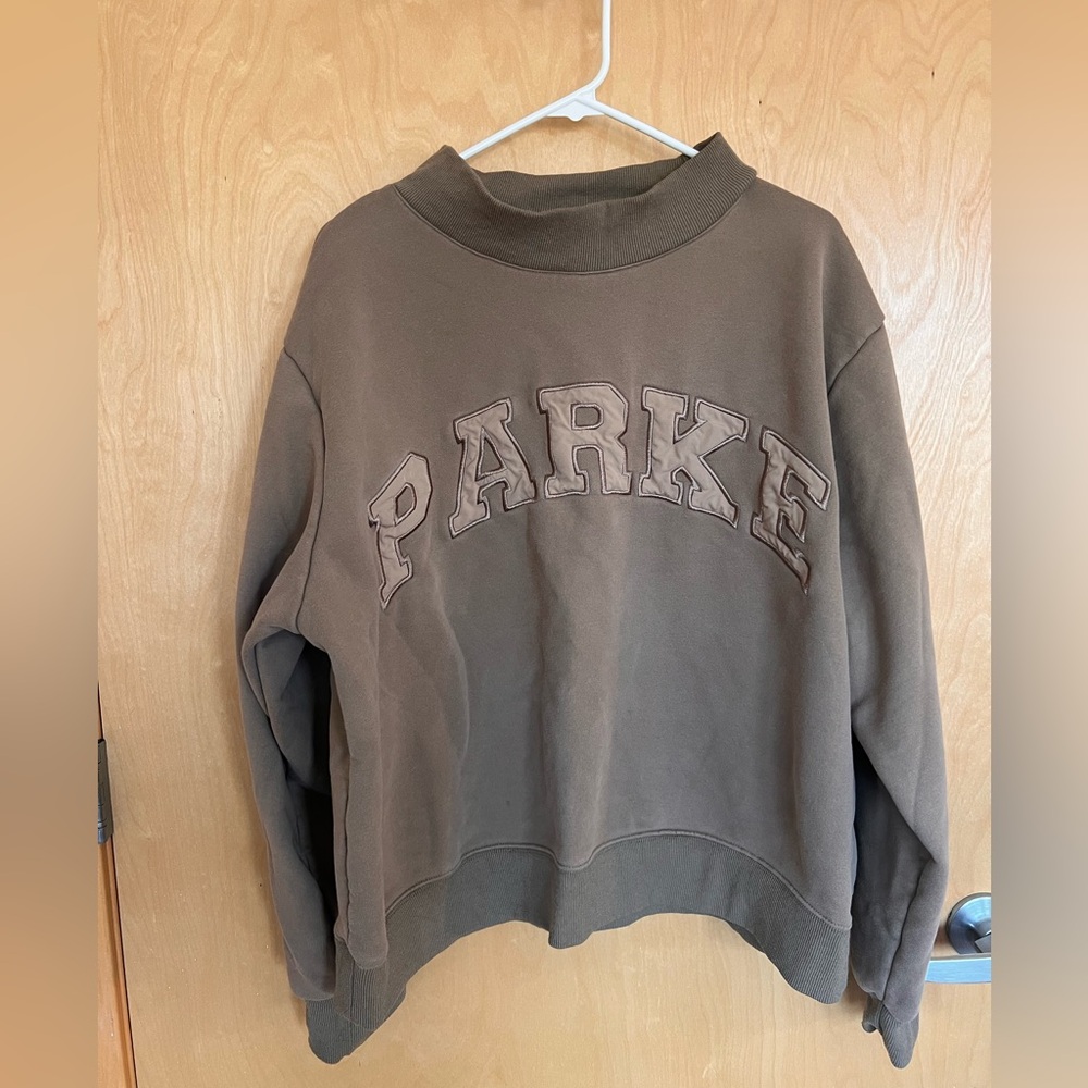 PARKE fleece mockneck